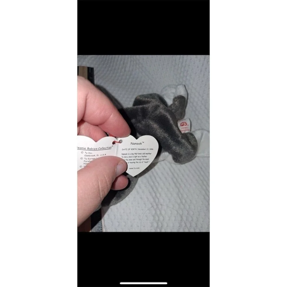 TY Beanie Baby‎ Nanook the Husky Dog 1996 Plush Toy
